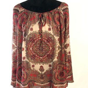 Printed Dress Barn Long Sleeve